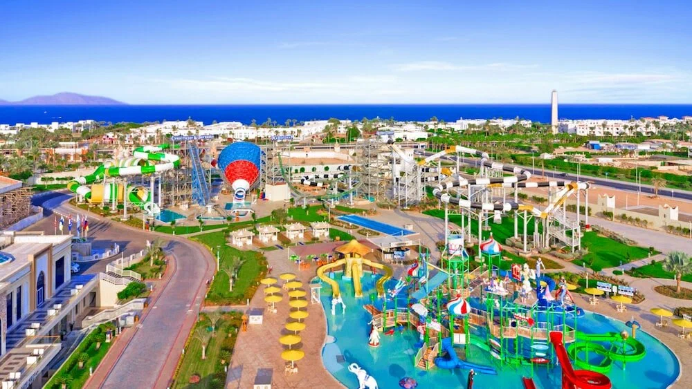 Aqua Park Sharm El Sheikh with thrilling water slides and family pools in Sinai