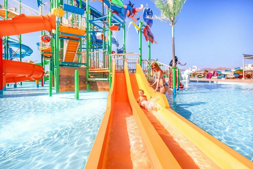 Aqua Park Sharm El Sheikh with thrilling water slides and family pools in Sinai