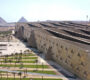 Grand Egyptian Museum 2025 exterior view near the Giza Pyramids
