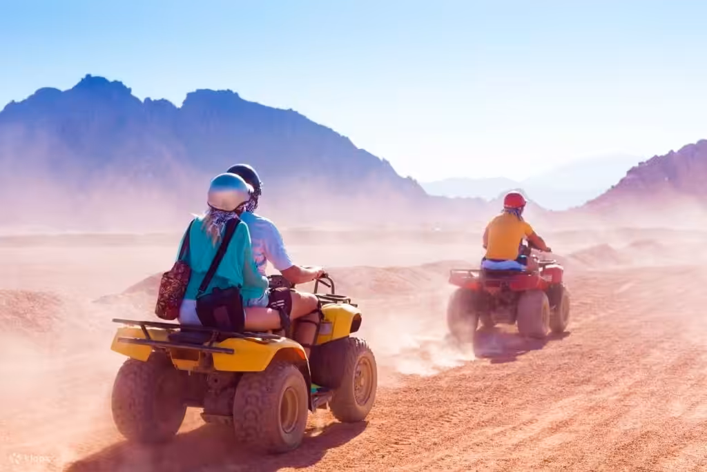 Quad bike and buggy adventure during Dahab Full Day Adventure desert experience from Sharm El Sheikh