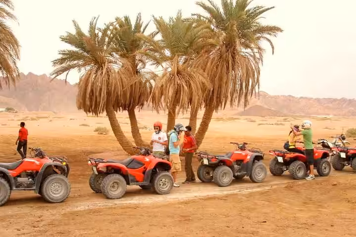 Join a group quad biking adventure and explore the stunning desert landscapes of Sharm El Sheikh together.